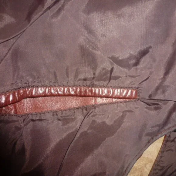 Chess King Vintage Brown Leather Vest Sz M - Picture 5 of 10